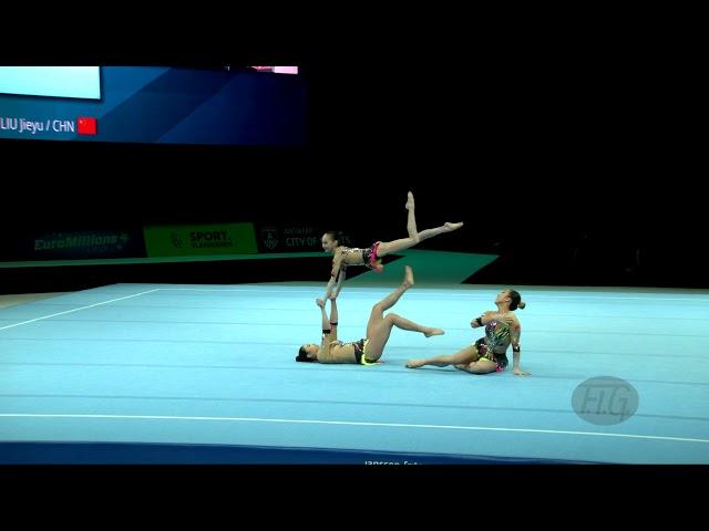 China (CHN) - 2018 Acrobatic Worlds, Antwerpen (BEL) - Combined  Women's Group