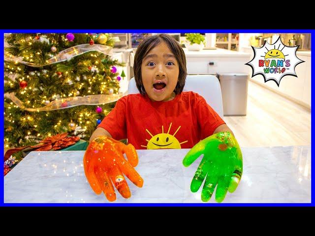 Easy DIY Science Experiment for kids Ice Hands Gloves !!!