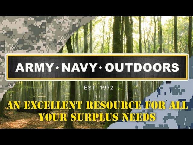 ARMY NAVY OUTDOORS - For all your military surplus needs