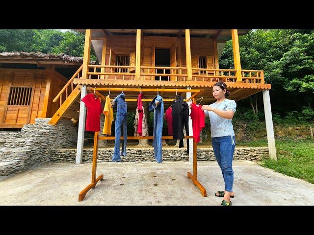 How to make a wooden clothes drying rack | Harvest oranges goes to the market sell