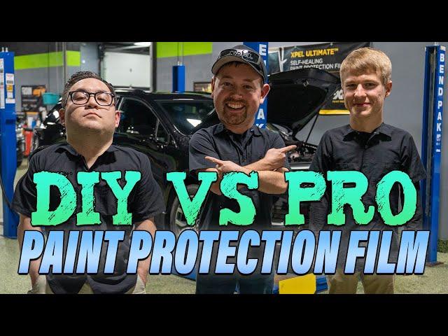  DIY VS PRO | BEGINNER vs PRO Paint Protection Film Install