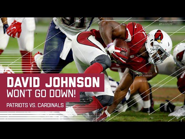 David Johnson Refuses to Go Down! | Patriots vs. Cardinals | NFL