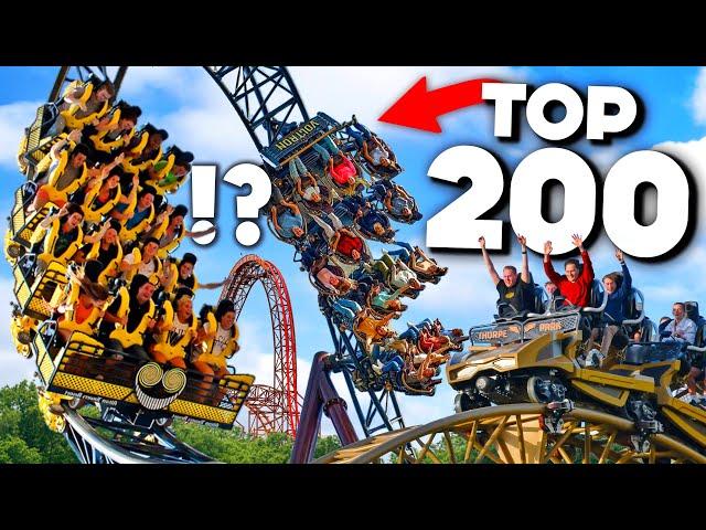 My Top 200 Roller Coasters in the WORLD!!