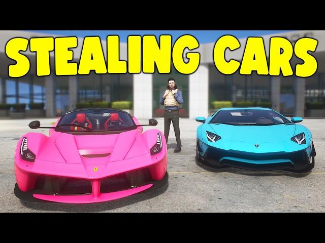 Robbing Dealership & Selling Stolen Cars in GTA 5 RP..