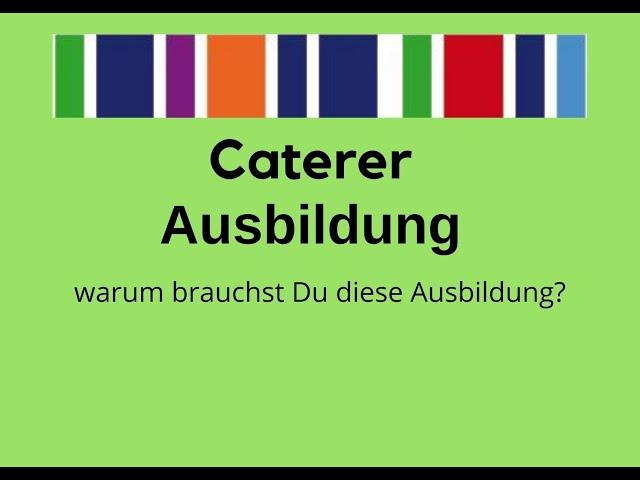 Cateringausbildung Nutzen