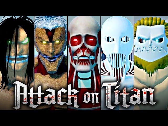 ไททันทุกตัวในเกม Roblox : AOT FFF old titans back