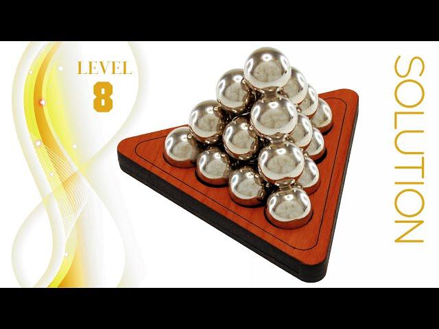 Kugelpyramide a wood and metal puzzle from Jean Claude Constantin - Solution