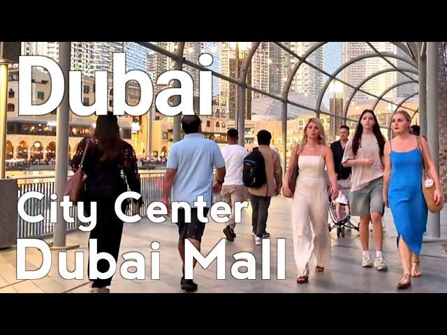 Dubai [4K] Amazing City Center, Burj Khalifa, Dubai Mall Walking Tour 