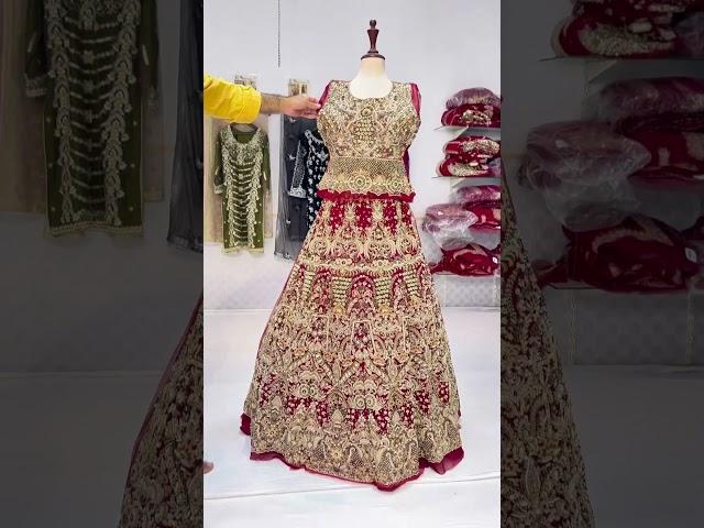 Red Bridal Dress Trending Design 2024 | Pakistani Best Bridal Dresses 2024