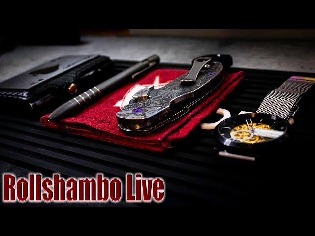 Rollshambo EDC Knives LIVE! - Im Sure Its Fine...