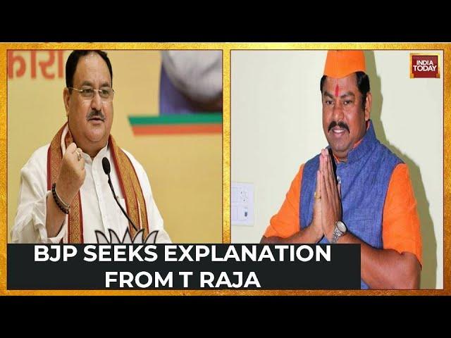 BJP Showcauses T Raja Singh, Asked To Explain Remarks On Prophet Within 10 Days