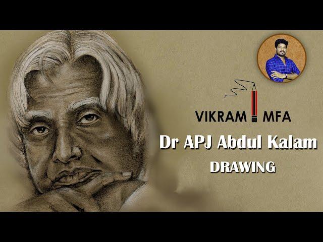 Dr. APJ Abdul Kalam Drawing // How to draw Abdul Kalam // Easy Drawing