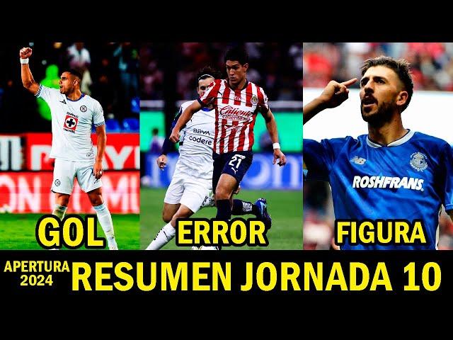 RESUMEN JORNADA 10 APERTURA 2024 | ACCIÓN GOL, ERROR Y FIGURA APERTURA 2024 LIGA MX RESUMEN COMPLETO