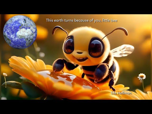 This earth turns because of you, little bee