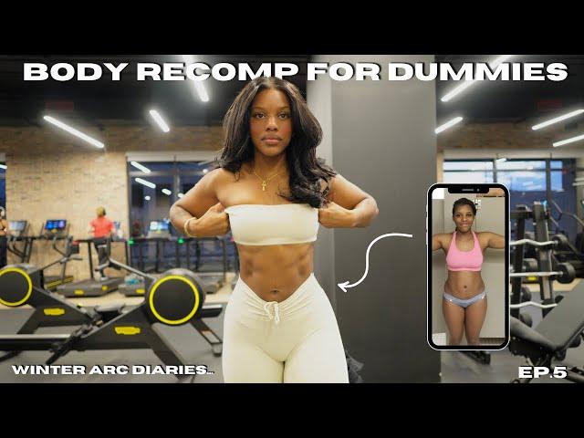 Winter Arc Diaries ep. 5 | step by step body recomp guide, BetterMe haul, full glute workout