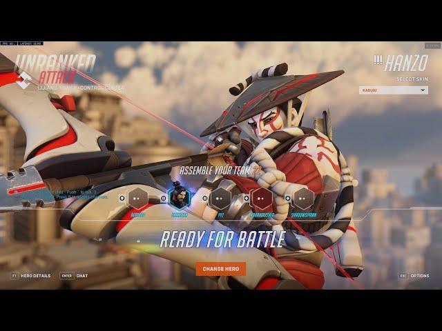 (1 HOUR)  Hanzo No Commentary Overwatch 2 (PC 1080p 60)