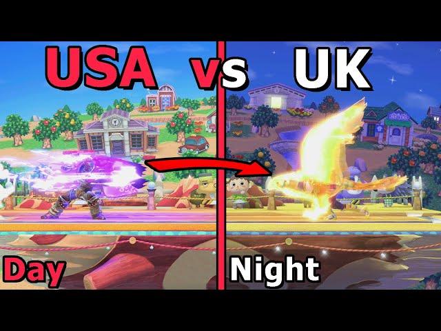 What if You Play on SMASHVILLE in DIFFERENT TIMEZONES? -- Random Smash Ultimate Facts