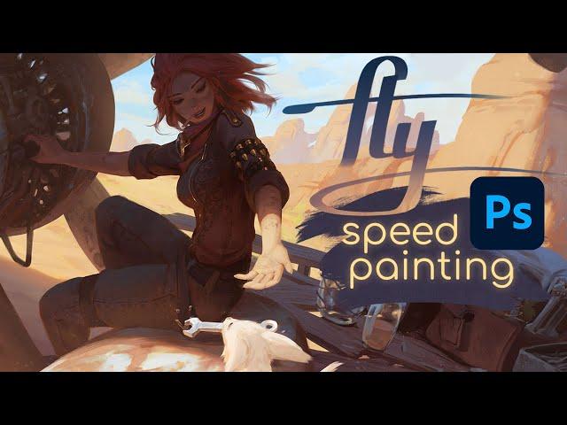 FLY - speed painting (Time-lapse)