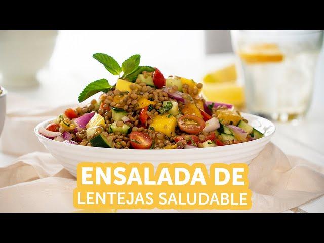 Ensalada de Lentejas Saludable | Kiwilimón Te Cuida