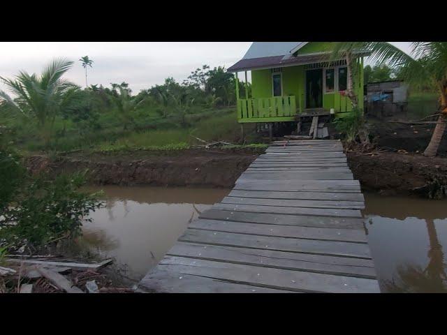 AIR PASANG TERLALU TINGGI TANGGUL DI DEPAN TERAS RUMAH PAK WANI TENGGELAM