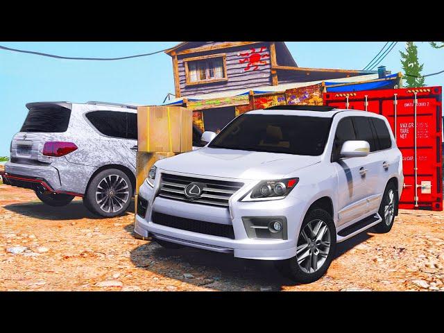 РЕАЛЬНЫЕ ПАЦАНЫ В GTA 5 - ЗАСТРЯЛ В ГРЯЗИ НА LEXUS LX570! ПОПАЛИ ПОД ДОЖДЬ ПОСЛЕ ДЕЛА! ВОТЕР
