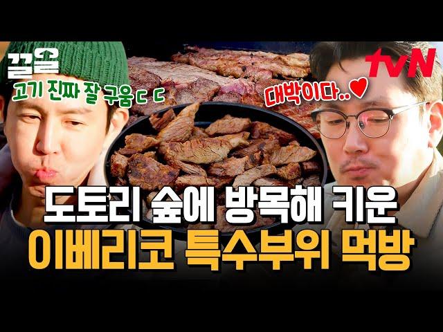 첫입에 반하다, 이베리코 숯불구이 지금 먹으러 갑니다 불 향 제대로 입힌 비결은?! | 텐트밖은유럽스페인편