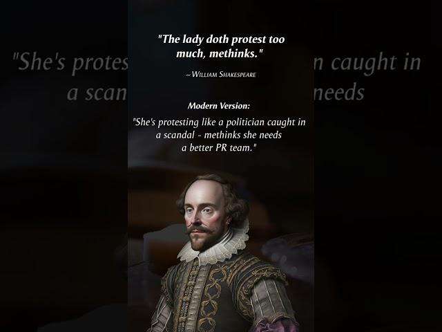 Shakespeare Famous Quotes... But Modern  (Part 4 of 5) #shakespearequotes #funnyquotes