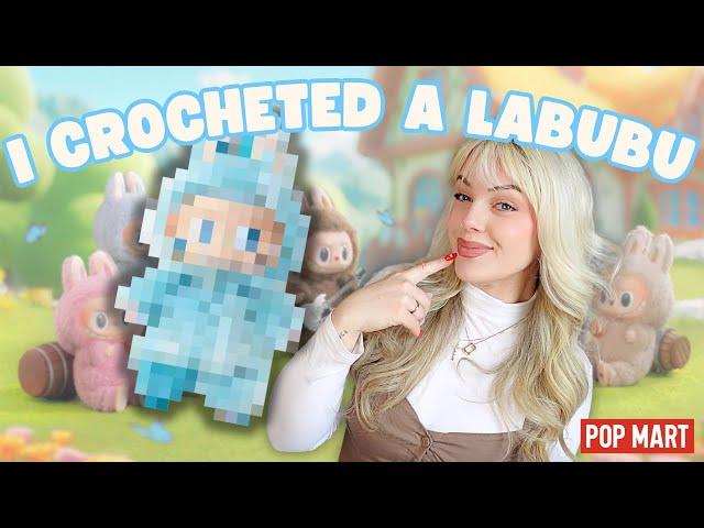 Crochet with me vlog - I CROCHETED A LABUBU *shes perfect!!*