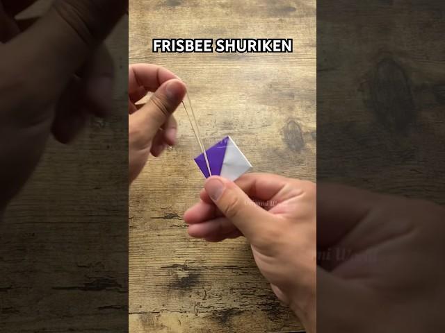 SHURIKEN FRISBEE RUBBER TOY ORIGAMI TUTORIAL | HOW TO MAKE PAPER NINJA STAR FLYING FAR ORIGAMI TOY