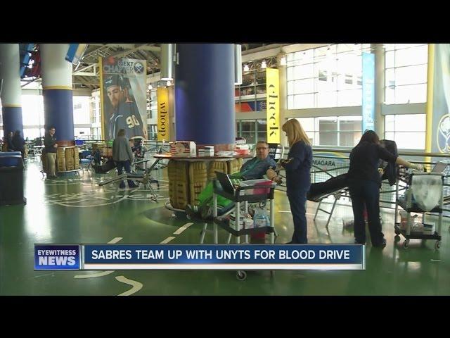 Sabres team up with Unyts for blood drive