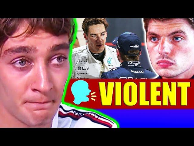 Russell GOES NUCLEAR on Verstappen!!  (full rant)