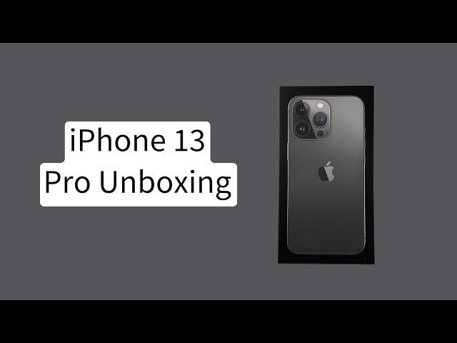 iPhone 13 Pro Graphite Unboxing!