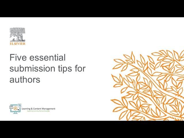 Five essential submission tips for authors