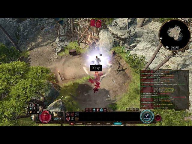 Baldur's Gate 3 - Paladin solo Oathbreaker Knight in 1 turn