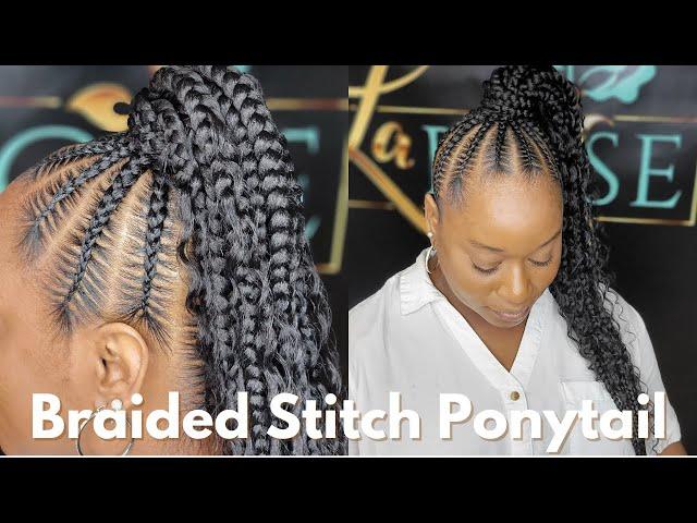 Stitch ponytail | How to do a Stitch Braided Ponytail