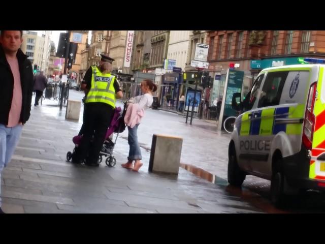 Glasgow junkies, baby taken away on argyle street... Junkies man