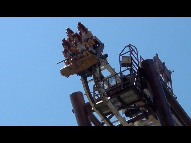 Sequoia Adventure Roller Coaster POV S&S Screamin' Squirrel Gardaland Italy