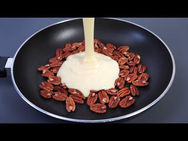 Mix condensed milk with pecans and you will be amazed! Delicious and fast