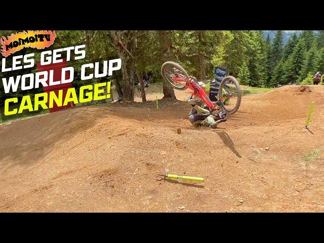 GNARLY PRACTICE - LES GETS DOWNHILL WORLD CUP | Jack Moir |