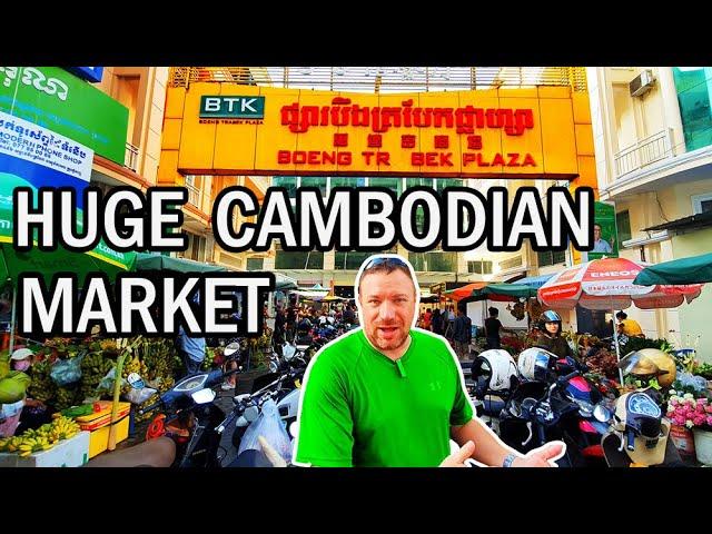 Boeng Trabek Plaza Market Tour - Fresh Cambodian Food near the Russian Market!