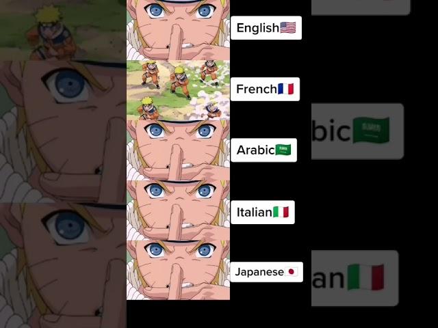 MULTICLONAGE ! #naruto #narutoshippuden #japanese #english #french #italian #arabic