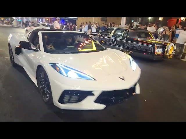 Ever seen  car show break out on Fremont Street Las Vegas? Check this out! #subscribe #shorts #yt