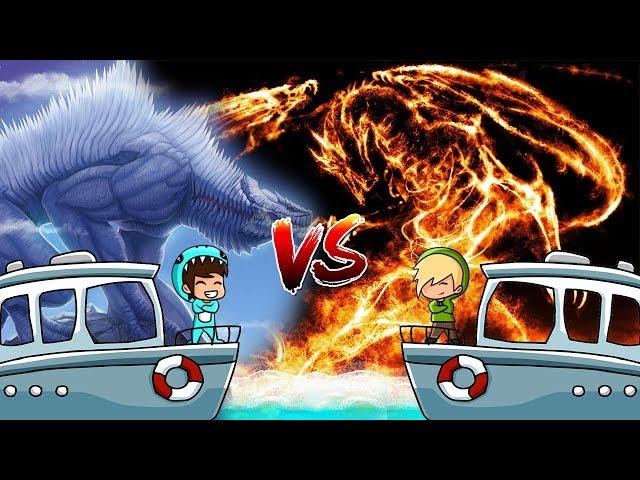 BARCO de FUEGO VS BARCO de HIELO ️ MINECRAFT MILO