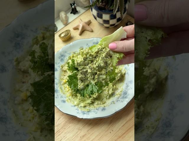 Avocado Egg Salad (recipe in comments!) #shorts