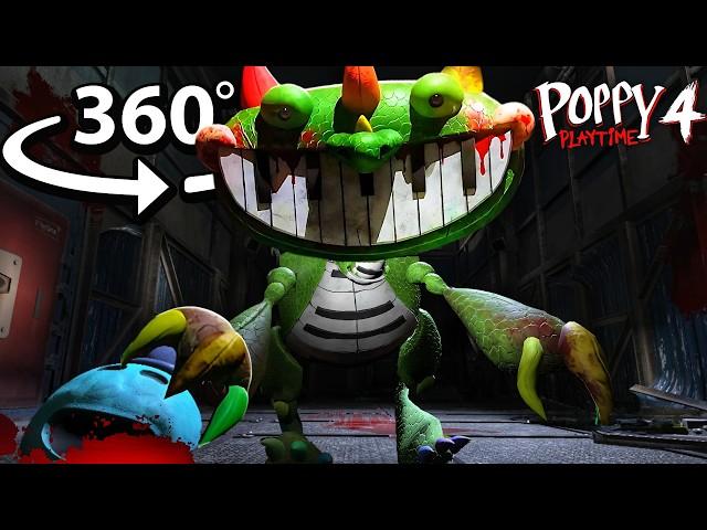 360° Justice For PIANOSAURUS! He EATS DOEY?! Poppy Playtime 4 in VR