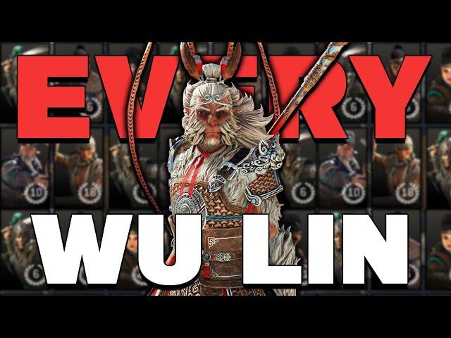 I Played a Game as EVERY Wu Lin in For Honor