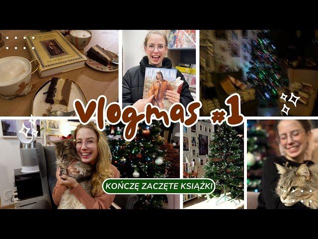 Vlogmas 1  kończę zaczęte książki!