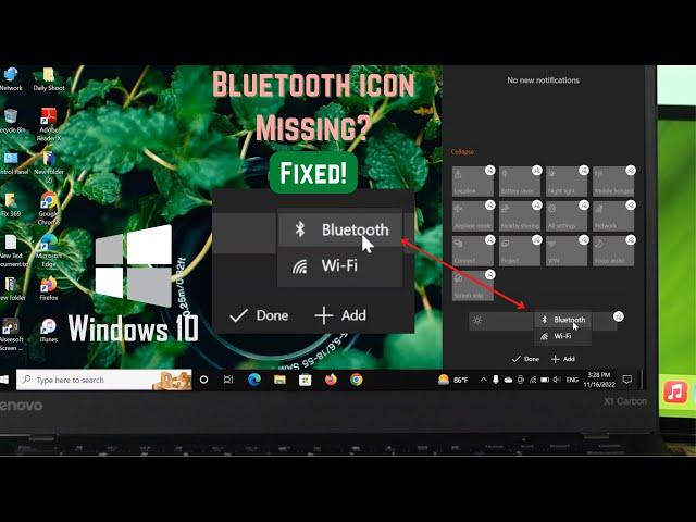 Windows 10: Bluetooth ON/ OFF Switch Icon Missing- Fix369