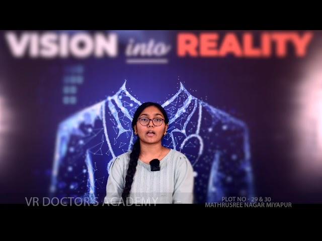 Swara Keerthana shares her experience in VR DOCTORS ACADEMY