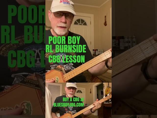 Poor Boy RL Burnside Cigar Box Guitar Lesson Buy Lesson #cbg #cigarboxguitar  #cigarboxguitarlesson